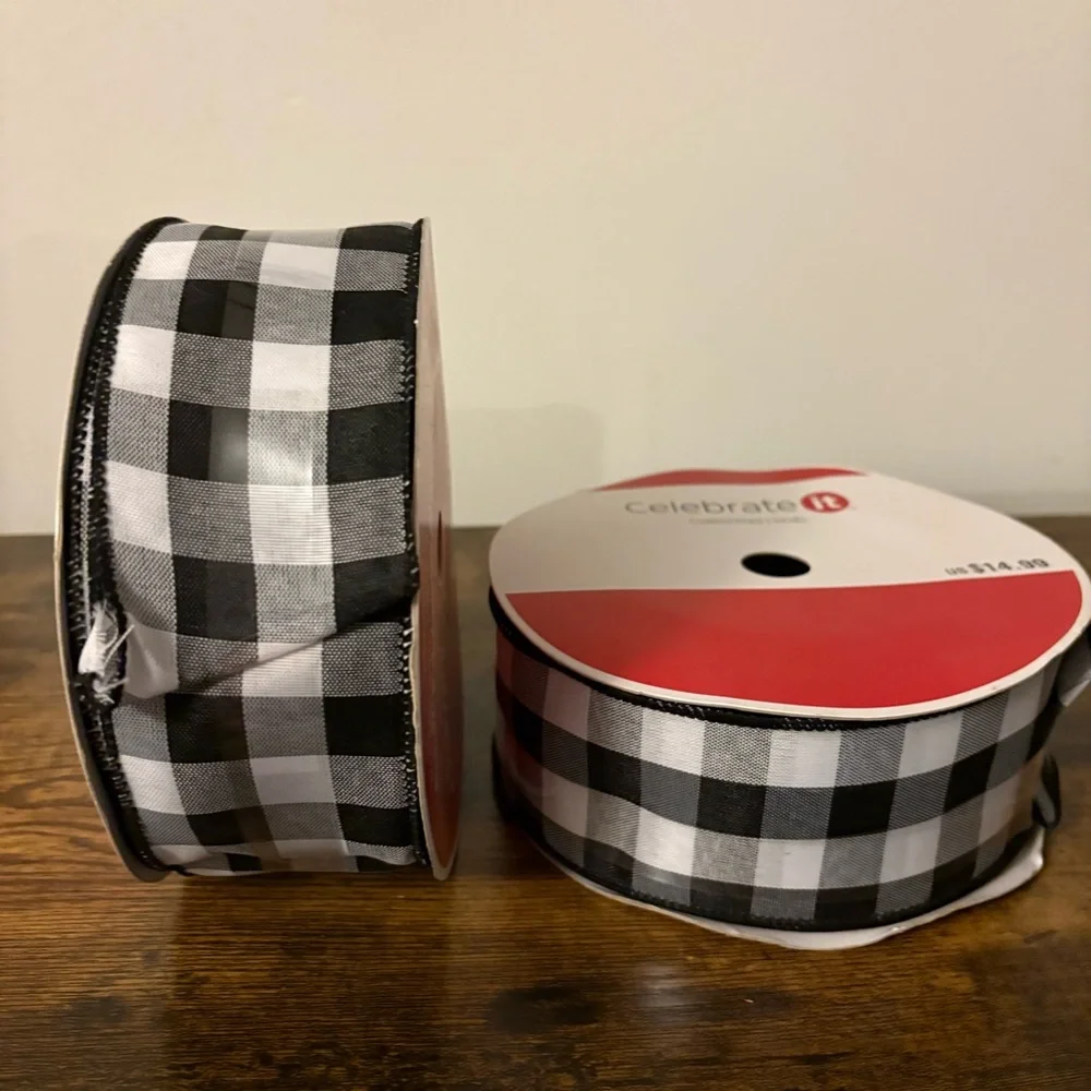 Celebrate It Bold Red Gift Wrap Ribbon